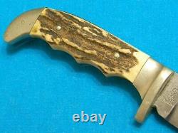 Vintage Anton Wingen Othello Germany Stag Original Trapper Knife Hunting Bowie