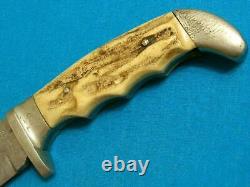 Vintage Anton Wingen Othello Germany Stag Original Trapper Knife Hunting Bowie