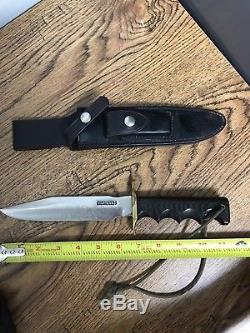 Vintage Attack Orlando Randall 16 Hunting Knife & Sheath With Sharpening Stone
