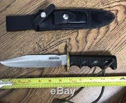 Vintage Attack Orlando Randall 16 Hunting Knife & Sheath With Sharpening Stone