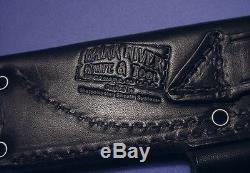 Vintage BARK RIVER USA PROTOTYPE Black Carbon Fiber HUNTING KNIFE, STEEL & CASE