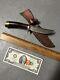 Vintage BROWNING Fixed Blade Knife Model 40181 With Sheath Sportsman Hunting USA