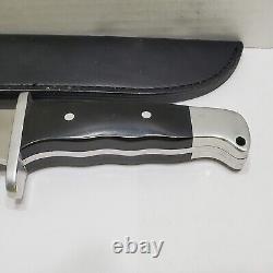 Vintage BUCK 124 Frontiersman Knife With Lanyard Hole And Sheath
