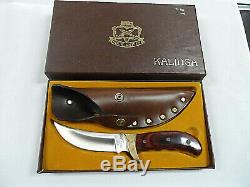 Vintage BUCK KALINGA USA Fixed Blade Hunting Knife & Sheath & Box
