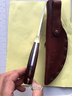 Vintage BUCK KALINGA USA Fixed Blade Hunting Knife with Original Sheath
