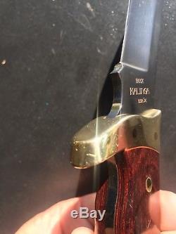 Vintage BUCK KALINGA USA Fixed Blade Hunting Knife with Original Sheath