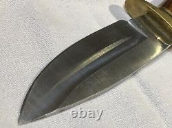 Vintage BUCK KNIVES 192 USA Fixed Blade Knife Vanguard Hunting with Leather Sheath