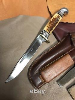 Vintage Bear Archery Knife And File Set, Grayling MI. Recurve Bow Hunting