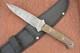 Vintage Bill Bullard Custom Damascus Fixed Blade Hunting Knife Nice (26826)