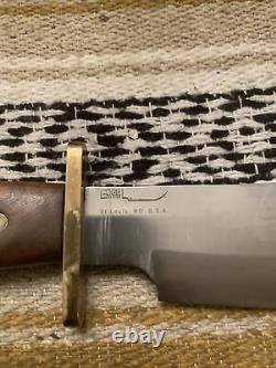 Vintage Blackjack Shining Mountains Bowie 52-100 Survival Fighting Knife withCase
