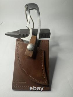 Vintage Bowen Knife Blackshear, Ga Skinner, Hunting Knife, Skeleton Handle