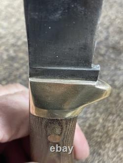Vintage Bowie knife Custom Handmade 1095 USA STEEL & QUALITY LEATHER WORK