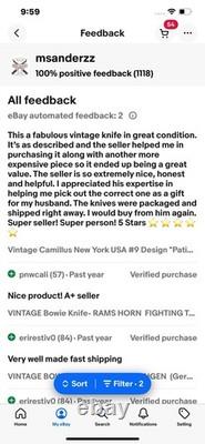 Vintage Bowie knife Custom Handmade 1095 USA STEEL & QUALITY LEATHER WORK