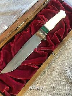 Vintage Browning 125th Anniversary Custom Hand Made Fixed Knife Limited Edition