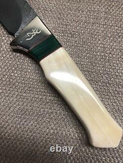 Vintage Browning 125th Anniversary Custom Hand Made Fixed Knife Limited Edition