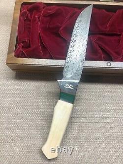 Vintage Browning 125th Anniversary Custom Hand Made Fixed Knife Limited Edition