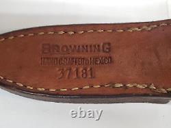 Vintage Browning USA 37181 Drop Point Fixed Blade 3.75 Blade 7.75 OAL