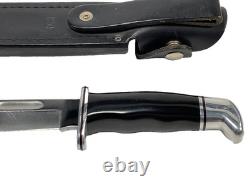 Vintage, Buck 119 U. S. A 10.5 Fixed Blade Hunting Knife with 120 Sheath, Nice