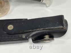 Vintage, Buck 119 U. S. A 10.5 Fixed Blade Hunting Knife with 120 Sheath, Nice