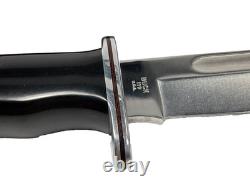 Vintage, Buck 119 U. S. A 10.5 Fixed Blade Hunting Knife with 120 Sheath, Nice