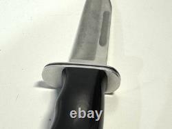 Vintage Buck 120 General Fixed Blade Hunting Knife With Leather Sheath