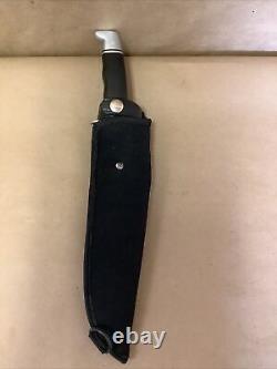 Vintage Buck 120 Knife With Black Sheath