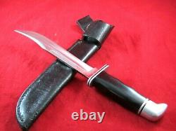 Vintage Buck 120 USA 1972-1986 Fixed Blade Bowie Hunting Knife WithOG Sheath