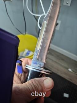 Vintage Buck 120 USA Fixed Blade Hunting Knife Stock 12 Unused