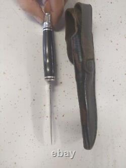 Vintage Buck Fixed Hunting Blade Knife 102 WITH SHEATH