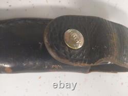 Vintage Buck Fixed Hunting Blade Knife 102 WITH SHEATH