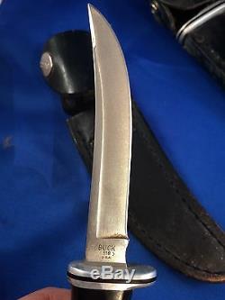 Vintage Buck Hunting Knife & Sheath Lot 120 119 121 105 124