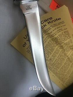 Vintage Buck Knife 121 Fisherman 3 Line 4 Spacer Never Used In Box Pre-Date Code