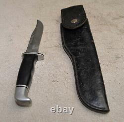 Vintage Buck Knife Model 119 with sheath collectible hunting survival tool