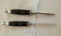 Vintage Buck USA 115 Combo Twin Set Knives 103 118 Hunting Skinning Knife