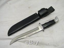 Vintage Buck USA 120 General Large Hunting Knife 7 Blade withSheath