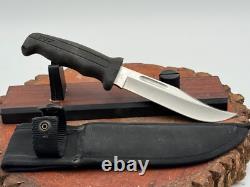 Vintage Buck USA 619 Woodsmate Fixed Blade WithRubber Handle Sheath-1097.25