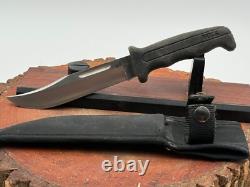 Vintage Buck USA 619 Woodsmate Fixed Blade WithRubber Handle Sheath-1097.25