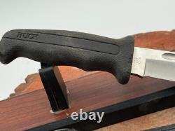 Vintage Buck USA 619 Woodsmate Fixed Blade WithRubber Handle Sheath-1097.25