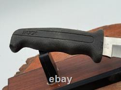 Vintage Buck USA 619 Woodsmate Fixed Blade WithRubber Handle Sheath-1097.25