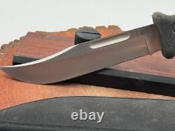 Vintage Buck USA 619 Woodsmate Fixed Blade WithRubber Handle Sheath-1097.25