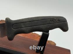 Vintage Buck USA 619 Woodsmate Fixed Blade WithRubber Handle Sheath-1097.25