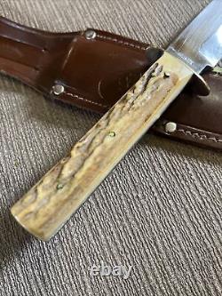 Vintage C. C. C. Original Bowie, Solingen Ger, Stag, Sheath