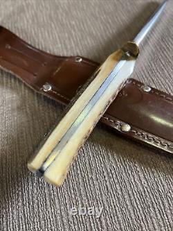 Vintage C. C. C. Original Bowie, Solingen Ger, Stag, Sheath