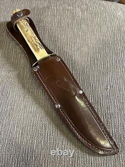 Vintage C. C. C. Original Bowie, Solingen Ger, Stag, Sheath