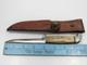 Vintage CASE Hunting Knife Fixed Blade Stag Handle XX Leather Sheath