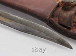 Vintage CASE Hunting Knife Fixed Blade Stag Handle XX Leather Sheath