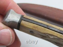 Vintage CASE Hunting Knife Fixed Blade Stag Handle XX Leather Sheath