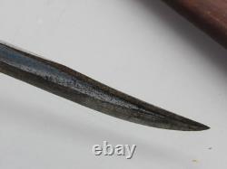 Vintage CASE Hunting Knife Fixed Blade Stag Handle XX Leather Sheath