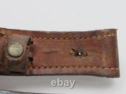 Vintage CASE Hunting Knife Fixed Blade Stag Handle XX Leather Sheath