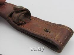 Vintage CASE Hunting Knife Fixed Blade Stag Handle XX Leather Sheath